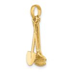 10K 3-D Moveable Garden Tool Collection Charm - Image 5