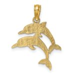 10K Double Dolphins Charm - Image 4
