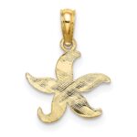 10K Flat Starfish Charm - Image 4