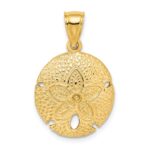 10K 2-D Sand Dollar Charm