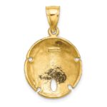 10K 2-D Sand Dollar Charm - Image 4