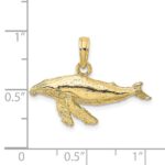 10K 2-D Whale Charm - Image 3