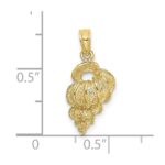 10K 2-D Precious Wentletrap Shell Charm - Image 3