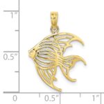 10K Cut-Out Angelfish Charm - Image 3