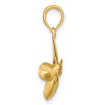 10K 3-D w/ 4 Blades Propeller Charm - Image 2