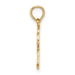 10K Texture Mini Double Palm Trees Charm - Image 2