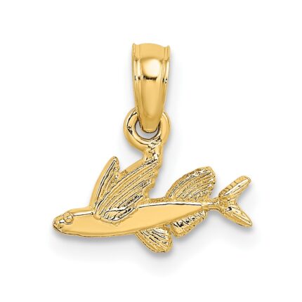 10K Mini Flying Fish Charm