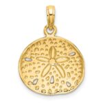 10K 2-D Cut-Out Sand Dollar Charm - Image 4