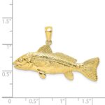 10K 3-D Red Fish Charm - Image 3