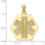 10k Medical Disc Pendant - Image 3