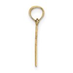 10K Polished Mini Cross w/ Heart Charm - Image 2