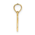 10K Mini Star Of David w/ Engraved Swirl Charm - Image 2