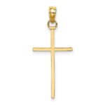 10k Polished Cross Pendant - Image 4