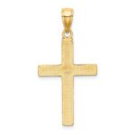10k Tubular Cross Pendant - Image 4