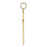 10K Textured Lace Center Cross Charm - Image 2