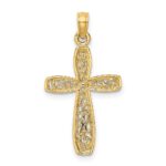 10K Cross w/ Filigree Center Charm - Image 4