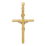 10K Textured Crucifix Charm - Image 4