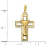 10K Polished Cross W/ Communion Cup Charm - Image 3