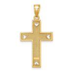 10K  I LOVE JESUS  Cross w/ Hearts Charm - Image 4