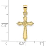 10K w/ Engraved Edges Cross Charm - Image 3