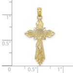 10K D/C Crucifix Charm - Image 3