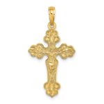 10K D/C Crucifix W /Fancy Tips Charm