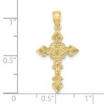 10K Crucifix W/ Fancy Edges Charm - Image 3