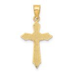 10K W/ Arrow Pointed Ends Crucifix Charm - Image 4