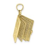 10K 3-D Moveable Santa Biblia Book/Spanish Bible Charm - Image 3