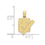10K School Book and Ruler Charm - Image 3