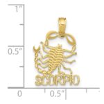 10K SCORPIO Zodiac Charm - Image 3