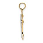 10k Two-tone Center Cross Charm - Image 2