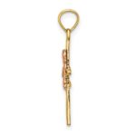10K Two-Tone 2-D Boy On Cross Charm - Image 2