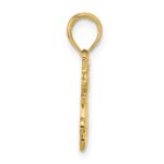 10K Polished MOM w/Heart and Angels Pendant - Image 2