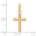 10K Small Cross Pendant - Image 4