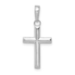 10K White Gold Small Cross Pendant