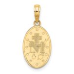 10k Miraculous Medal Pendant - Image 3