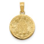 10k Miraculous Medal Pendant - Image 4