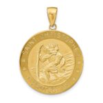 10k Saint Christopher Medal Pendant