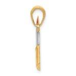 10K W/Rhodium Enameled Lipstick Charm - Image 2