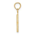 10K Number 8 Block Charm - Image 2