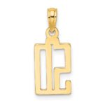 10K Number 50 Pendant - Image 4