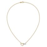 10kY & White Rhodium Heart with Infinity Symbol Necklace - Image 5
