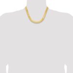 10K 10mm Silky Herringbone Chain - Image 4