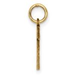 10ky Casted Small Diamond-cut Number 1 Charm - Image 2