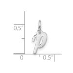 10kw Small Script Initial P Charm - Image 4