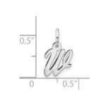 10kw Small Script Initial W Charm - Image 4