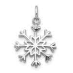 10k White Gold Snowflake Charm
