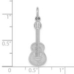 10k White Gold Guitar Charm - Image 2