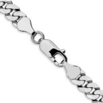 10k WG 6.25mm Flat Beveled Curb Chain - Image 3